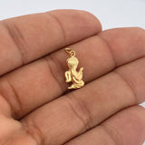 Pendant Guardian Angel 0.5gr / 3/4 in / 18K Gold