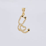 Dije Estetoscopio tupido corazon 2.4g / 1 in Oro Amarillo 18K