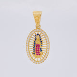 Dije Canasta virgen guadalupe 3.65g / 1 1/4 in Oro Amarillo 18K