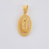 Dije Canasta virgen guadalupe 3.65g / 1 1/4 in Oro Amarillo 18K