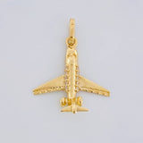 Dije Avion 1.2g / 3/4 in Oro Amarillo 18K
