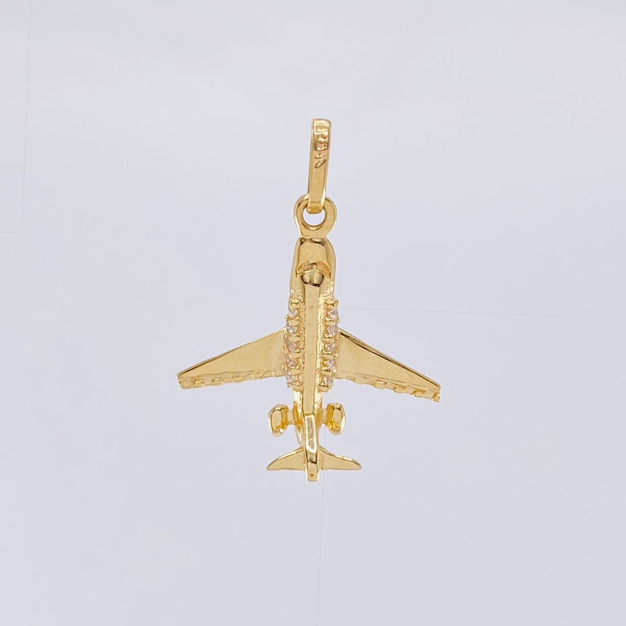 Dije Avion 1.2g / 3/4 in Oro Amarillo 18K