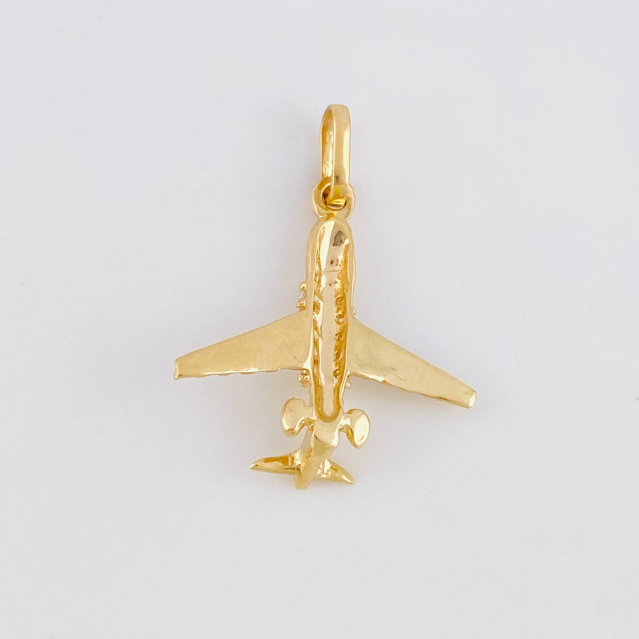 Dije Avion 1.2g / 3/4 in Oro Amarillo 18K