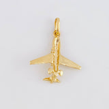 Dije Avion 1.2g / 3/4 in Oro Amarillo 18K