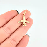 Dije Avion 1.2g / 3/4 in Oro Amarillo 18K