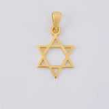Dije Estrella de David 1.3g / 1 in Oro Amarillo 18K