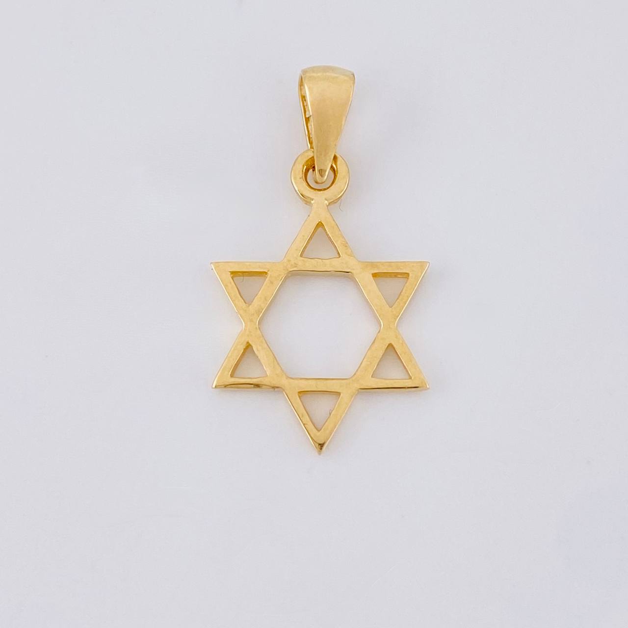 Dije Estrella de david 1.3g / 1 in Oro Amarillo 18K