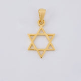 Dije Estrella de david 1.3g / 1 in Oro Amarillo 18K