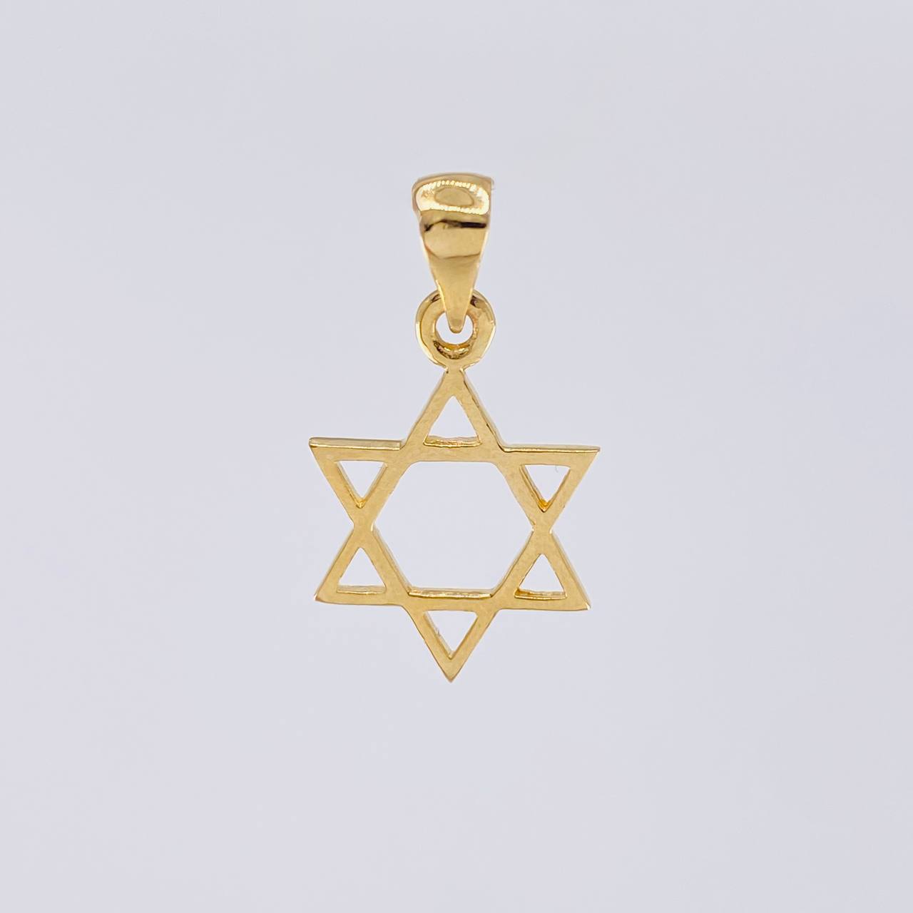 Dije Estrella de david 1.25g / 1 in Oro Amarillo 18K