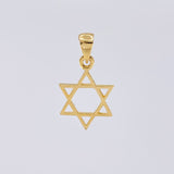Dije Estrella de david 1.25g / 1 in Oro Amarillo 18K