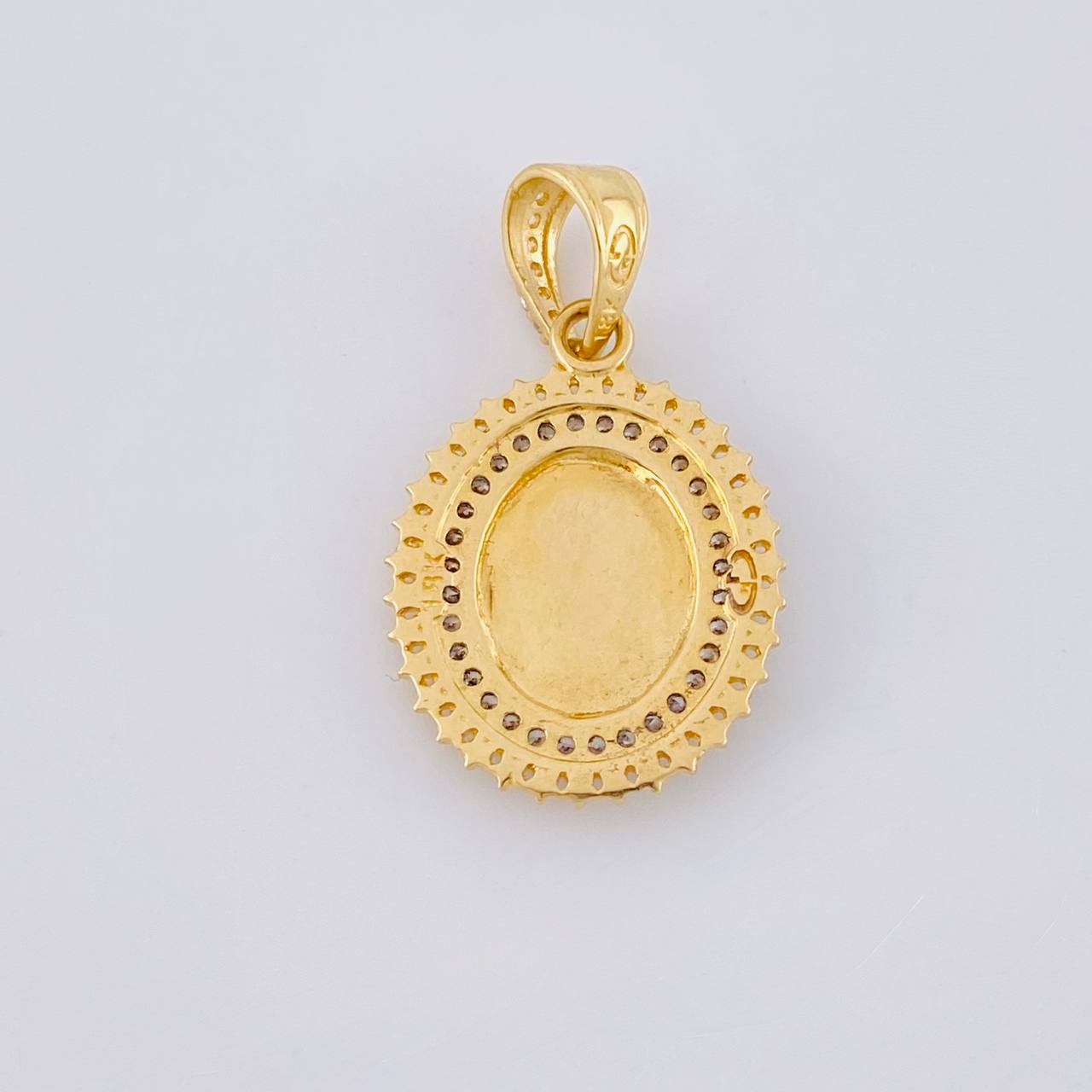 Dije Medalla circular san miguel 3.15g / 1 in Tres Oros 18K