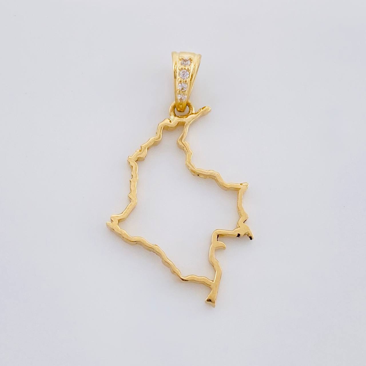 Pendant Silhouette Map 0.95g / 1 in Yellow Gold 18K