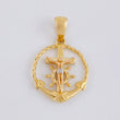 Dije Cruz cristo marinero 2.85g / 1 in Tres Oros 18K