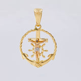 Dije Cruz cristo marinero 2.85g / 1 in Tres Oros 18K