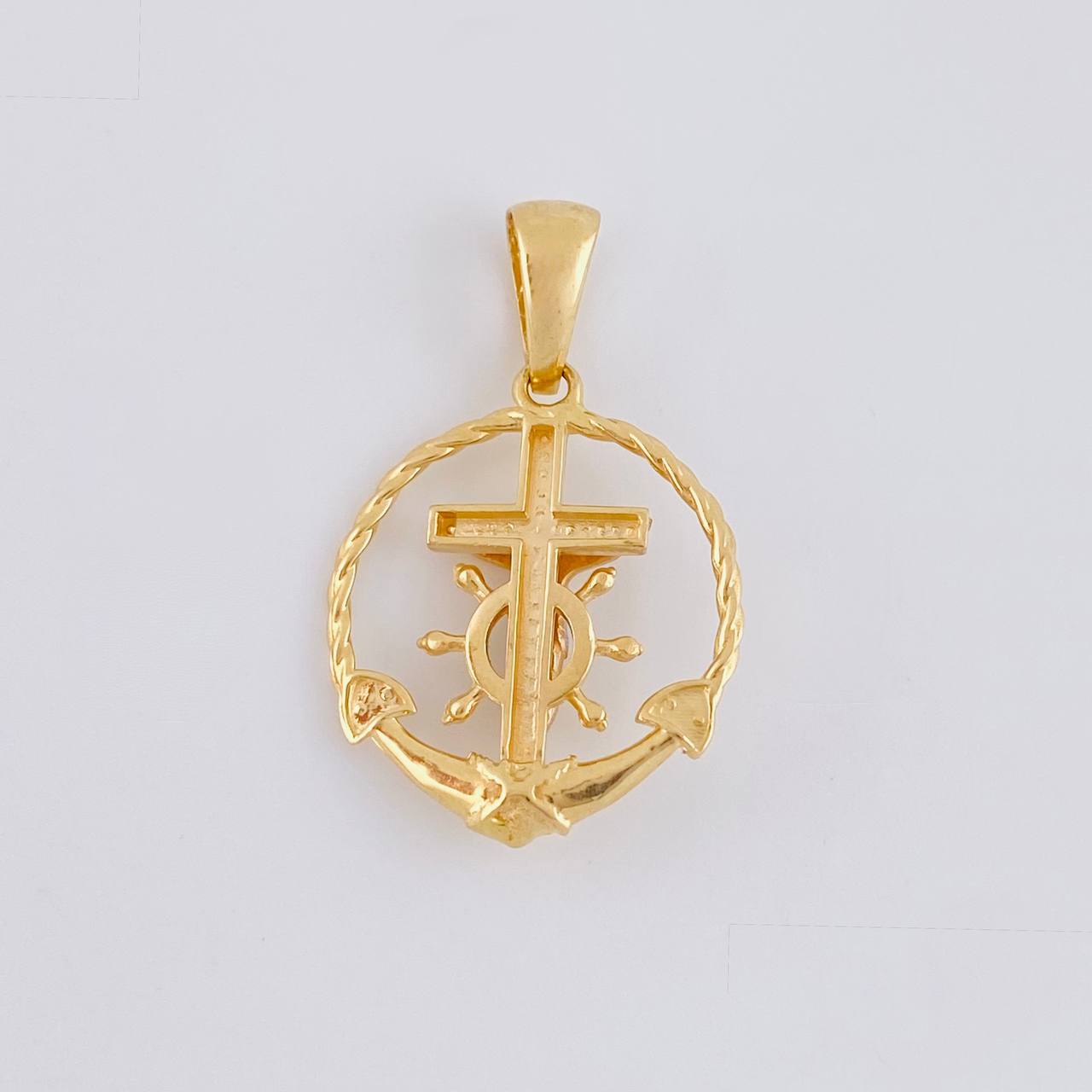 Dije Cruz cristo marinero 2.85g / 1 in Tres Oros 18K