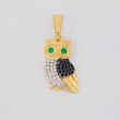 Pendant Owl 2.25g / 1 in 18K Yellow Gold