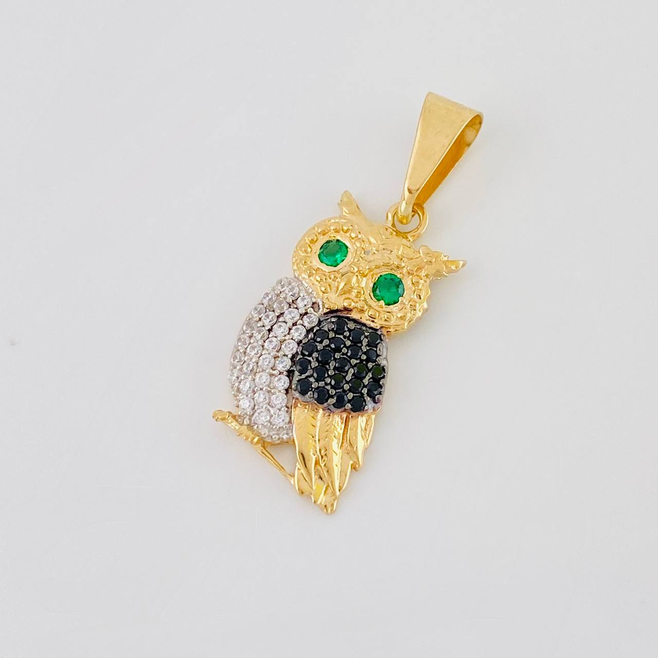 Pendant Owl 2.25g / 1 in 18K Yellow Gold