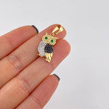 Pendant Owl 2.25g / 1 in 18K Yellow Gold