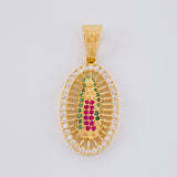 Dije Virgen de guadalupe 3.65g / 1 1/4 in Oro Amarillo 18K