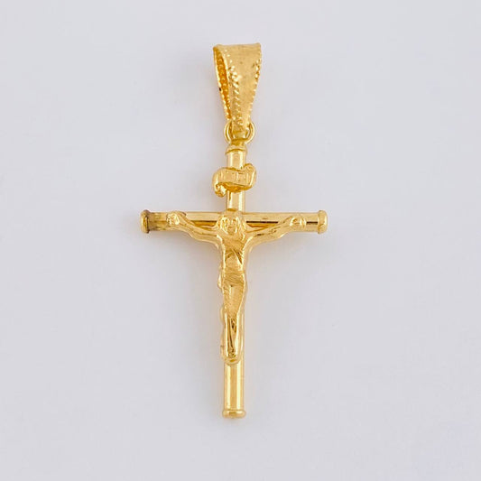 Dije Cruz Cristo 1.1 g / 1 1/2 in Oro Amarillo 18K