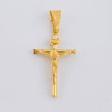 Pendant Cross Christ 1.1 g / 1 1/2 in 18K Yellow Gold