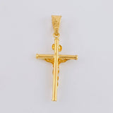 Pendant Cross Christ 1.1 g / 1 1/2 in 18K Yellow Gold