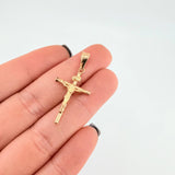 Pendant Cross Christ 1.1 g / 1 1/2 in 18K Yellow Gold