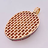 Pendant Mask 68.5g / 2 3/4 in 18K Yellow Gold