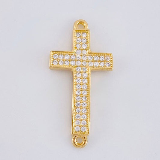 Charm Cross Basteada 1.7g / 1 in 18K Yellow Gold
