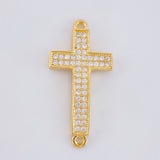 Herraje Cruz Basteada 1.7g / 1 in Oro Amarillo 18K