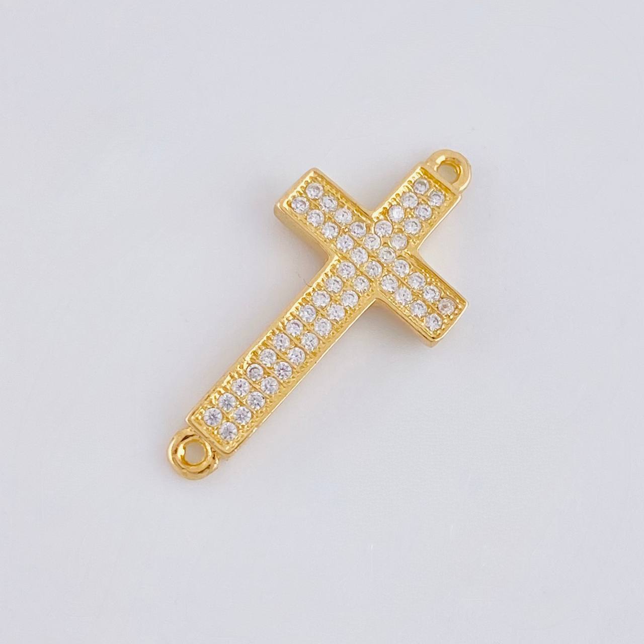 Herraje Cruz Basteada 1.7g / 1 in Oro Amarillo 18K