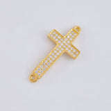 Herraje Cruz Basteada 1.7g / 1 in Oro Amarillo 18K
