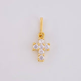 Dije Cruz Cuatro Garras 0.7g / 1/2 in Oro Amarillo 18K
