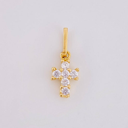 Dije Cruz Cuatro Garras 0.65g / 3/4 in Oro Amarillo 18K
