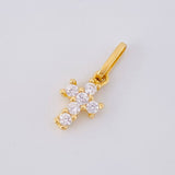 Dije Cruz Cuatro Garras 0.65g / 1/2 in Oro Amarillo 18K