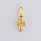 Dije Cruz Cuatro Garras 0.65g / 1/2 in Oro Amarillo 18K