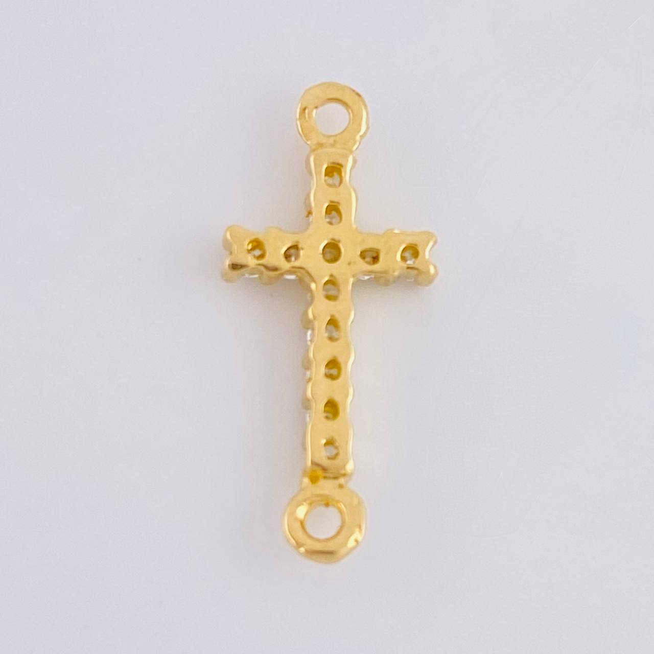 Herraje Cruz Tupida 0.6g / 3/4 in Oro Amarillo 18K