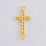 Herraje Cruz Tupida 0.6g / 3/4 in Oro Amarillo 18K