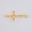 Herraje Cruz Tupida 0.8g / 3/4 in Oro Amarillo 18K