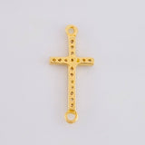 Herraje Cruz Tupida 0.8g / 3/4 in Oro Amarillo 18K