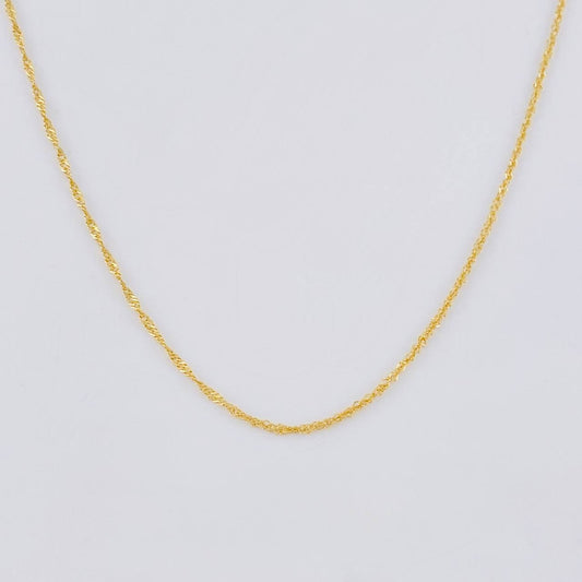 Cadena Singapur 0.85 g / 49.1 cm / 1 mm Oro Amarillo 18K
