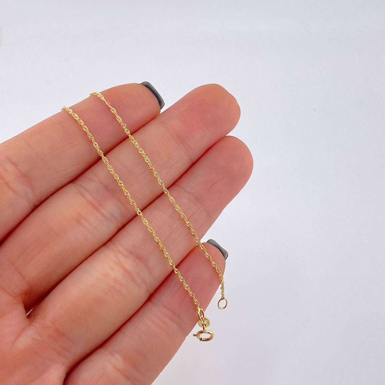 Cadena Singapur 0.85 g / 49 cm / 1 mm Oro Amarillo 18K