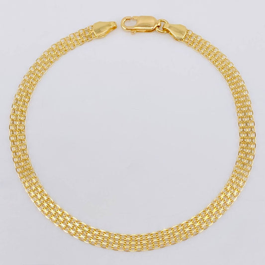 Pulso Chino 3.55 g / 8 in / 4.3 mm Oro Amarillo 18K