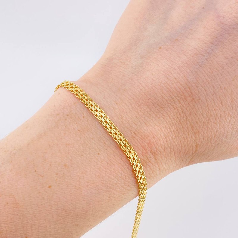 Pulso Chino 4.85 g / 7 3/4 in / 3.8 mm Oro Amarillo 18K