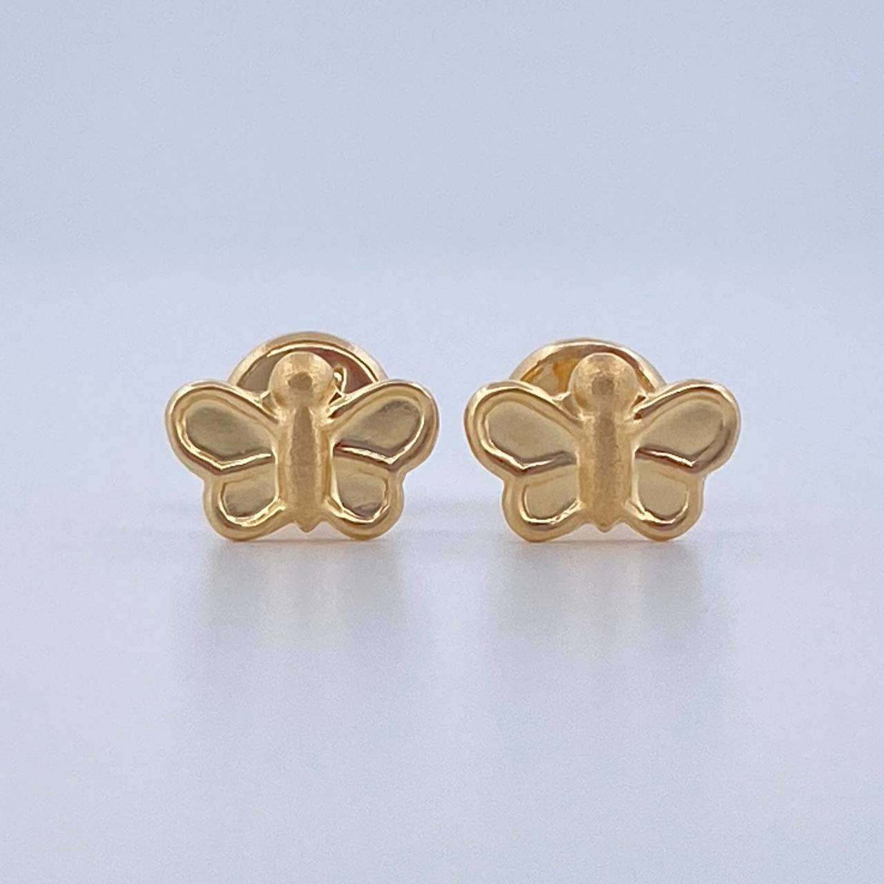 Butterfly Stud Earrings 0.6gr / 18K Gold $