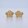 Butterfly Stud Earrings 0.6gr / 18K Gold $
