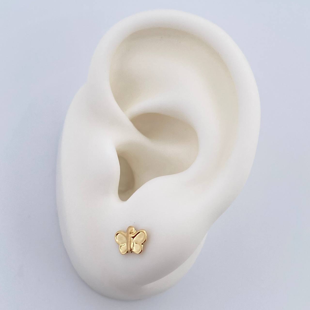 Butterfly Stud Earrings 0.6gr / 18K Gold $