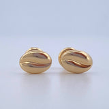 Stud Earrings Coffee Grain 0.65gr / 18K Gold $