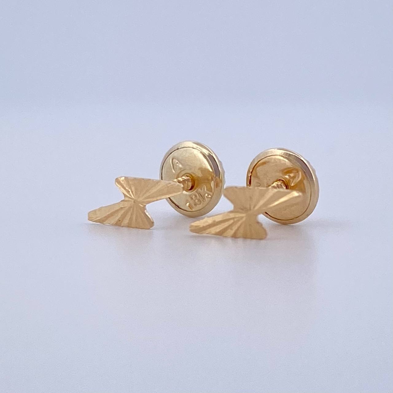 Stud Earrings Lightning 0.5gr / 18K Gold $