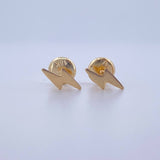Stud Earrings Lightning 0.5gr / 18K Gold $